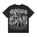 HARMONY Washed Black Rhinestone Graphic T-Shirt — hero