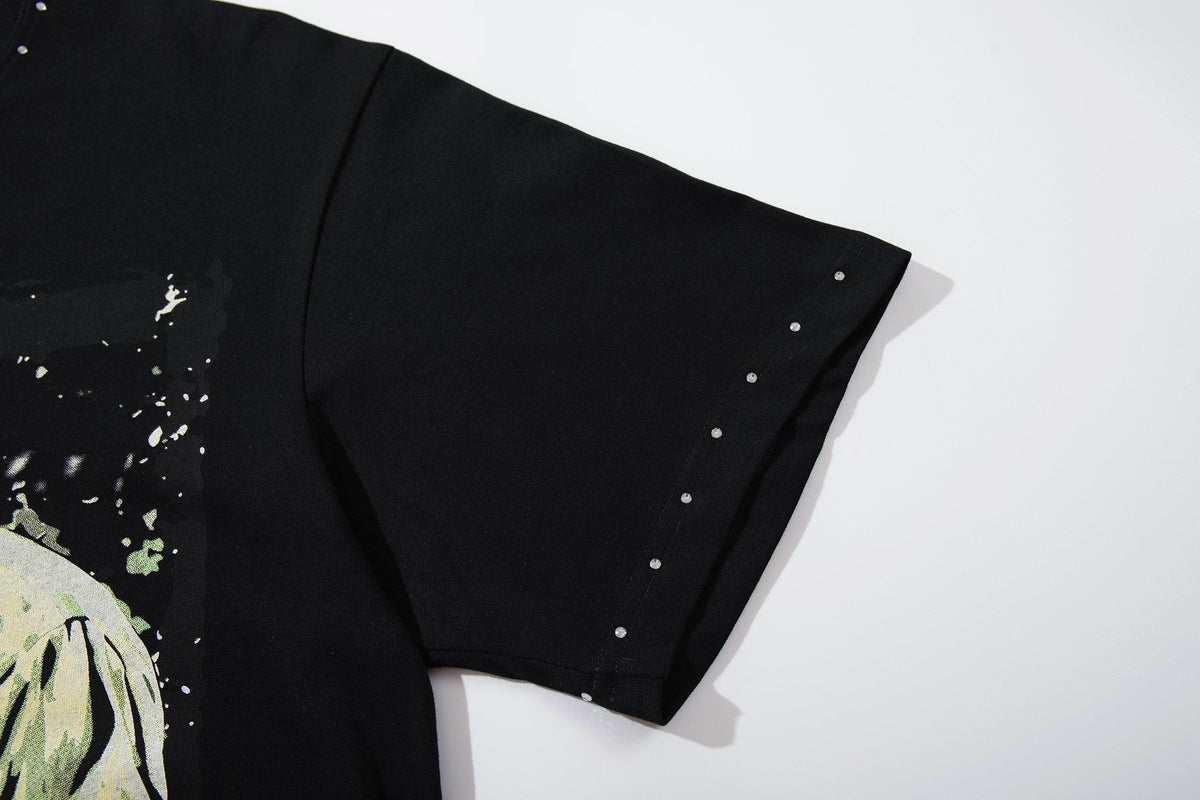 SUPPLY TEE Scientist Lab Studded Graphic T-Shirt — detail