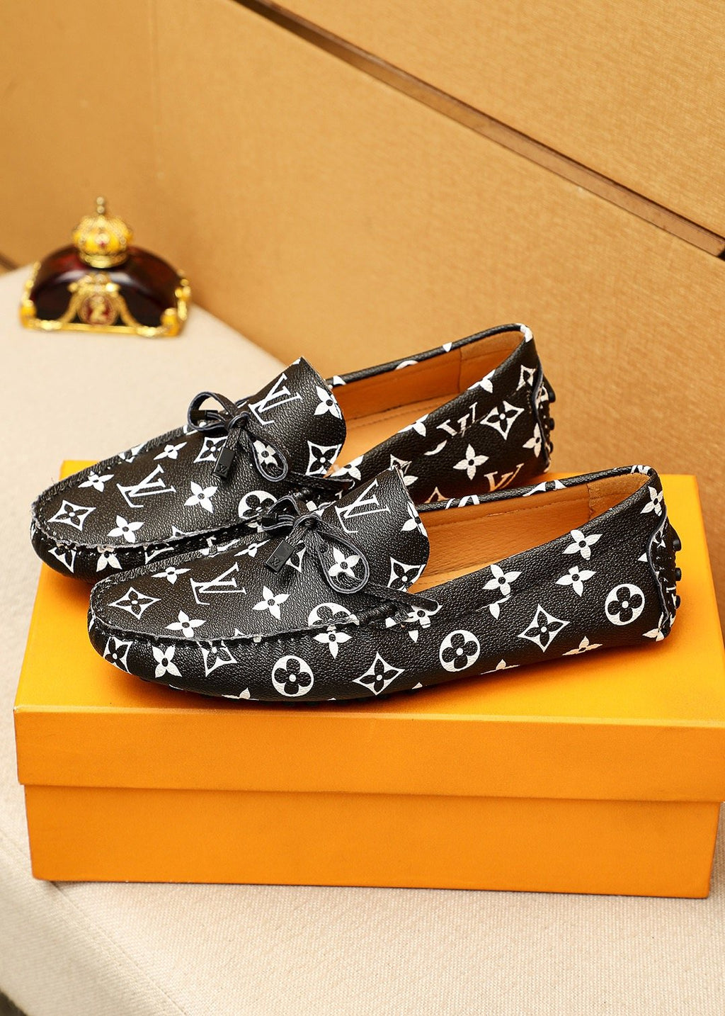 Louis Vuitton Monogram Driving Loafers — model
